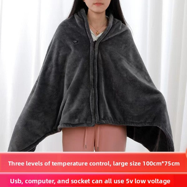 Wearable Heated Blanket Shawl