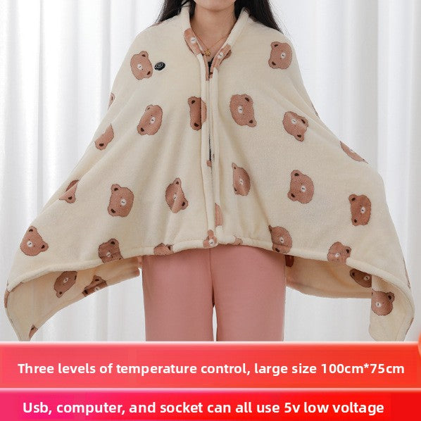 Wearable Heated Blanket Shawl