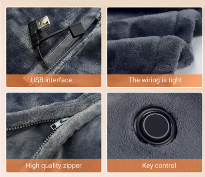 Wearable Heated Blanket Shawl