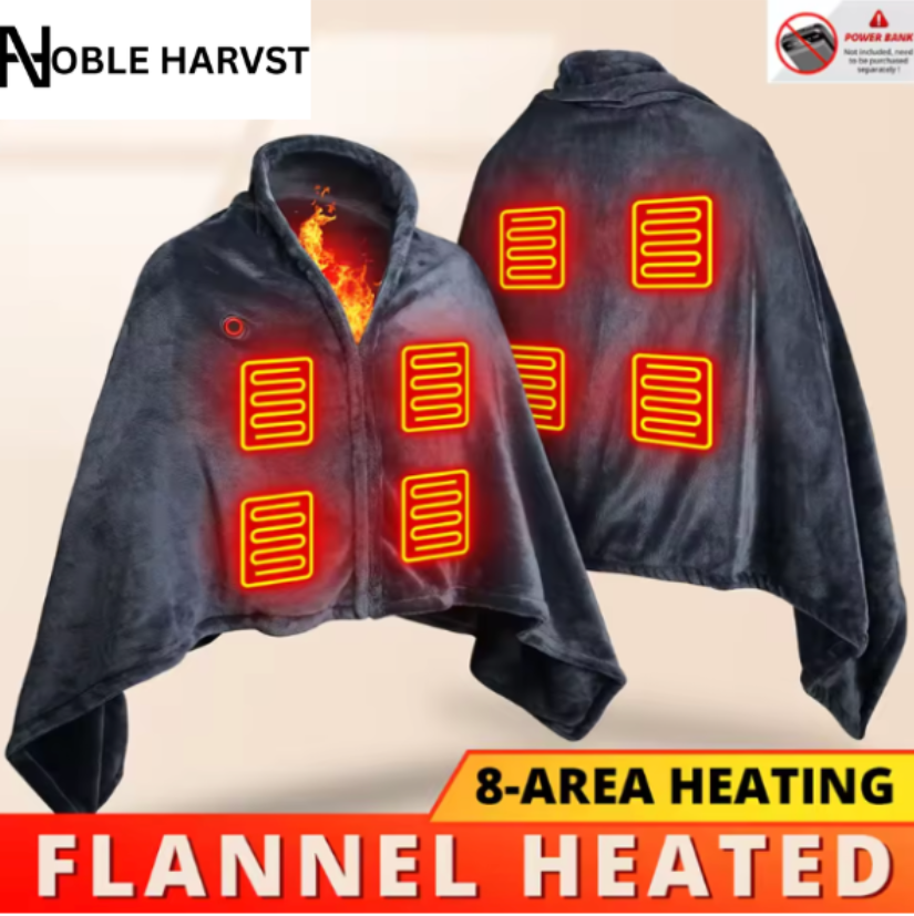 Wearable Heated Blanket Shawl
