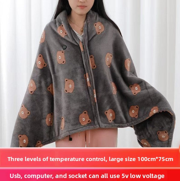 Wearable Heated Blanket Shawl