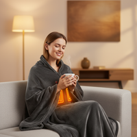 Wearable Heated Blanket Shawl